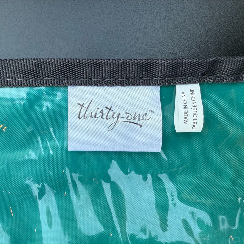 Thirty One (31) Timeless Makeup Bag City Charcoal Swiss Dot - Picture 6 of 9